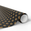 Thank You Golden Leaves Wrapping Paper Design | Holiday Gift Wrapping Paper Roll