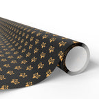 Thank You Golden Leaves Wrapping Paper Design | Holiday Gift Wrapping Paper Roll