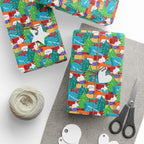 Christmas Stacks of Gifts Wrapping Paper | Holiday Gift Wrapping Paper Roll