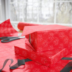 4th of July Red Fireworks Wrapping Paper | Holiday Gift Wrapping Paper Roll