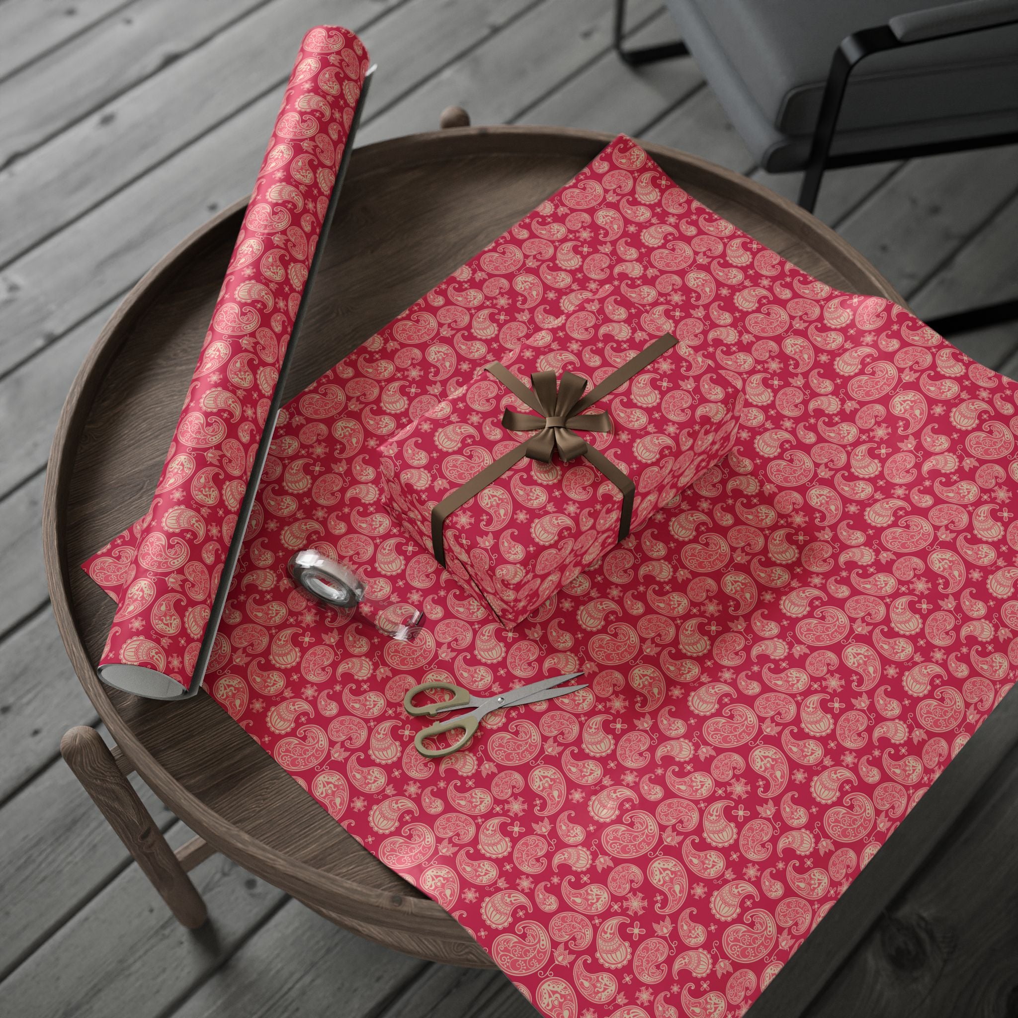 Paisley Design 003 Wrapping Paper - Holiday Gift Wrapping Paper Roll