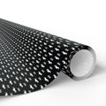 NSFW Free Mustache Rides on Black Wrapping Paper - Holiday Gift Wrapping Paper Roll