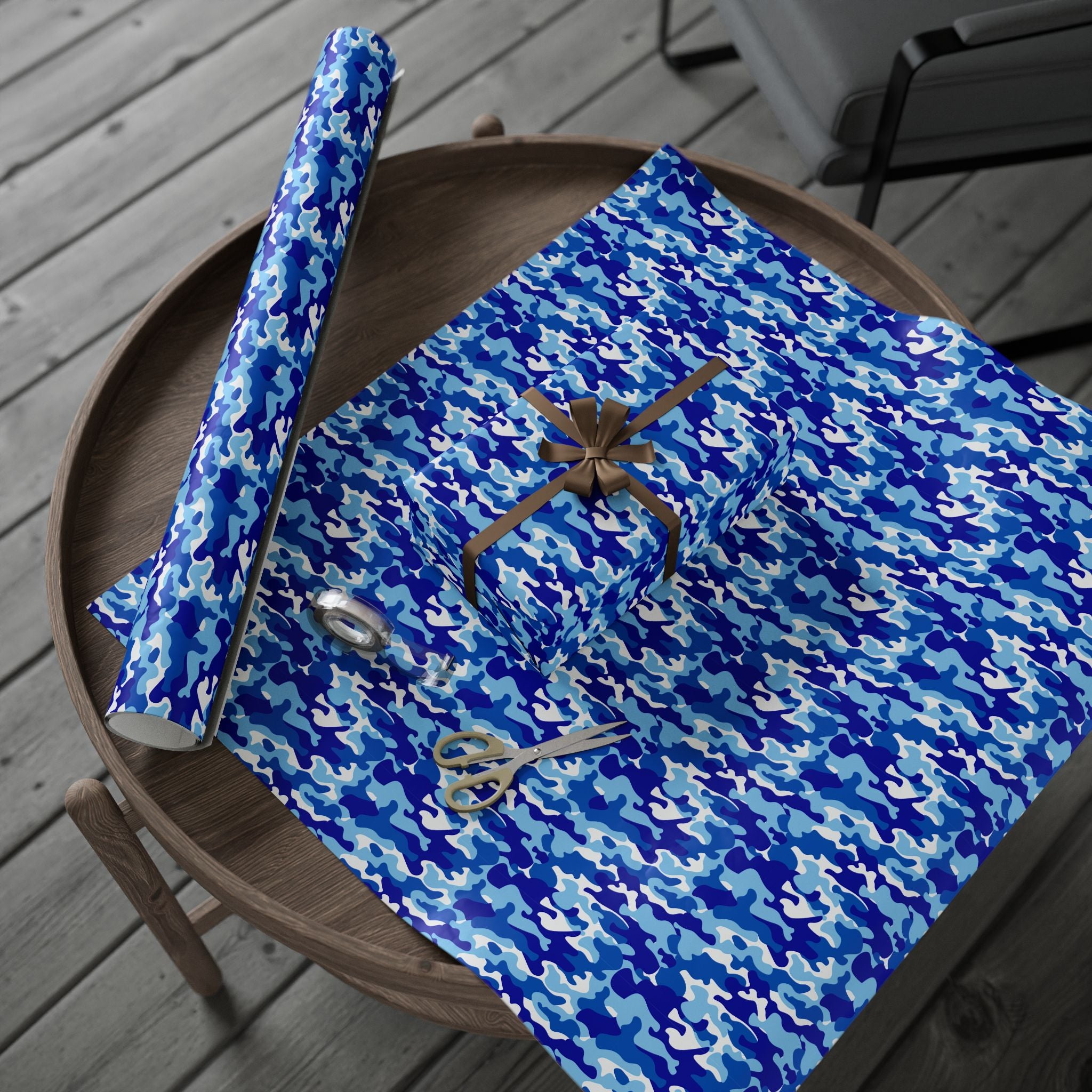 Cloud Camo Wrapping Paper - Holiday Gift Wrapping Paper Roll