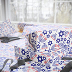 Hanukkah Red Collage Wrapping Paper | Holiday Gift Wrapping Paper Roll