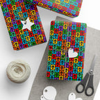 Day of the Dead Skull Ornaments Wrapping Paper | Holiday Gift Wrapping Paper Roll