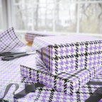Houndstooth Wrapping Paper Design Lavender - Holiday Gift Wrapping Paper Roll