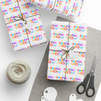 Thank You Colorful Confetti Wrapping Paper Design | Holiday Gift Wrapping Paper Roll