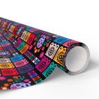 Day of the Dead Mexican Celebration Wrapping Paper | Holiday Gift Wrapping Paper Roll