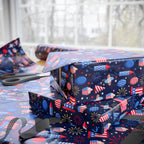 4th of July Independence Celebration Wrapping Paper | Holiday Gift Wrapping Paper Roll