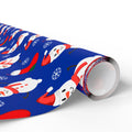 Christmas Frosty's Stockings Wrapping Paper | Holiday Gift Wrapping Paper Roll