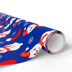 Christmas Frosty's Stockings Wrapping Paper | Holiday Gift Wrapping Paper Roll