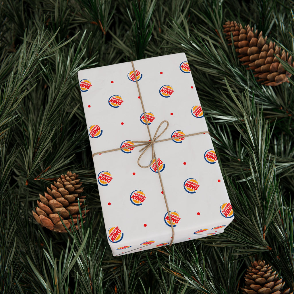 NSFW Fur Burger King Wrapping Paper - Holiday Gift Wrapping Paper Roll