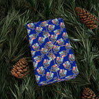 Hanukkah Rainbow Menorah Wrapping Paper | Holiday Gift Wrapping Paper Roll