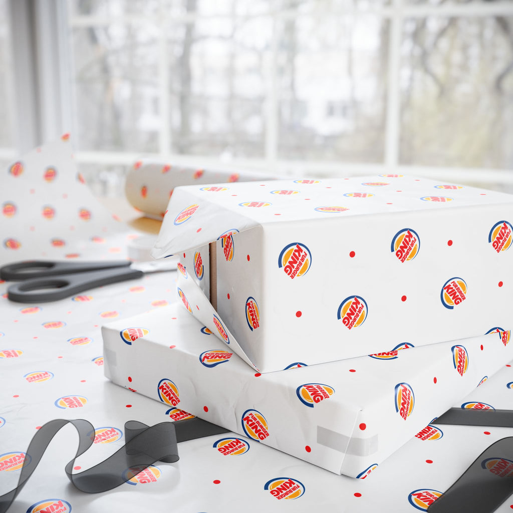 NSFW Fur Burger King Wrapping Paper - Holiday Gift Wrapping Paper Roll