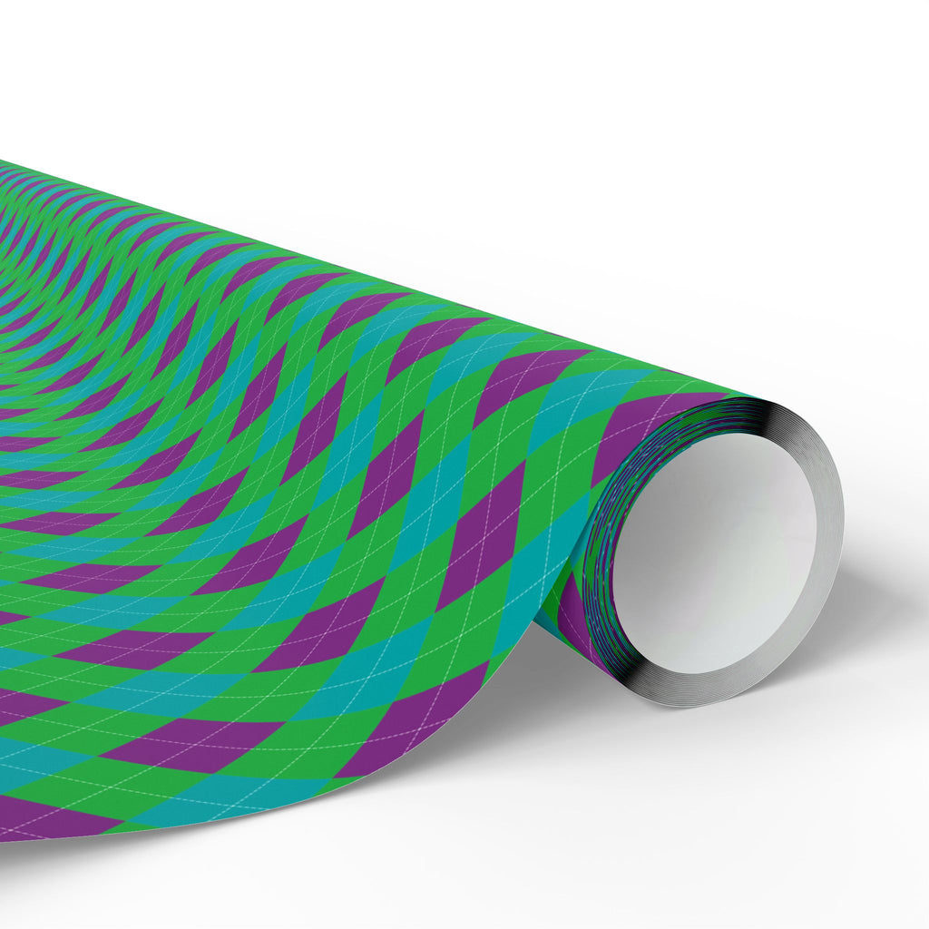 Argyle Design 029 Wrapping Paper - Holiday Gift Wrapping Paper Roll