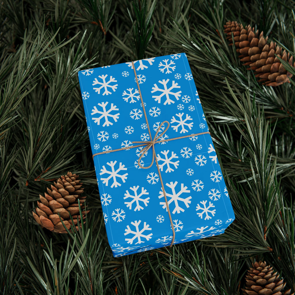 Christmas Carolina Snowflakes Wrapping Paper | Holiday Gift Wrapping Paper Roll