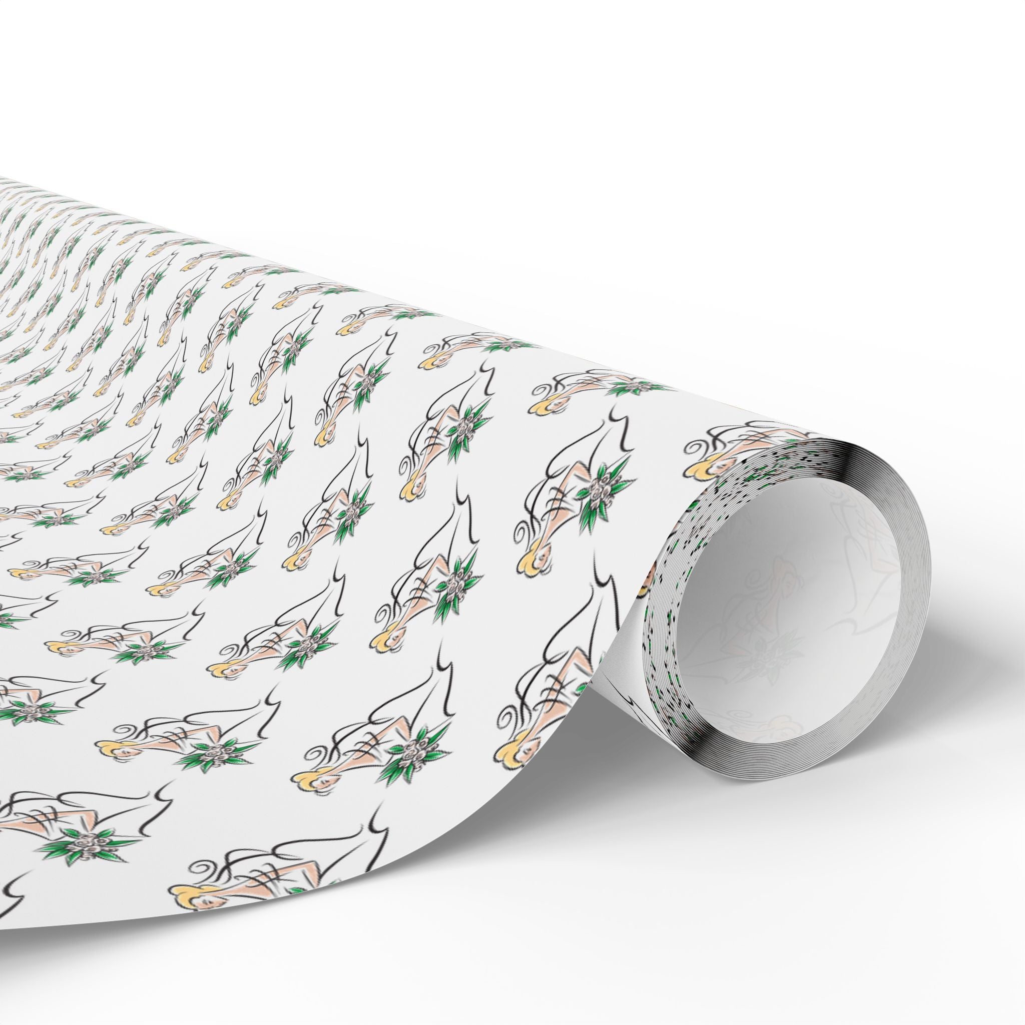 Bridal Shower Wrapping Paper Design 004 - Holiday Gift Wrapping Paper Roll