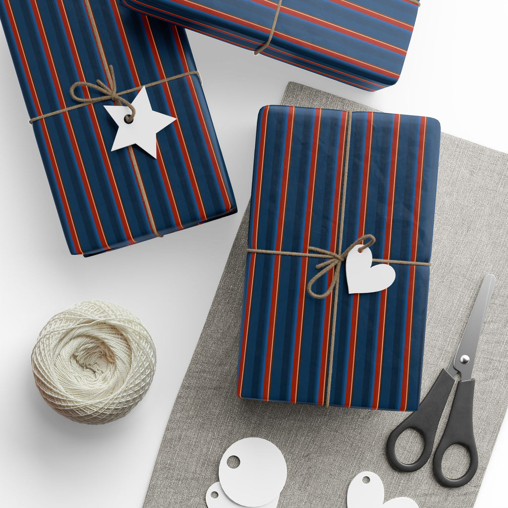 Stripe Design 015 Wrapping Paper - Holiday Gift Wrapping Paper Roll