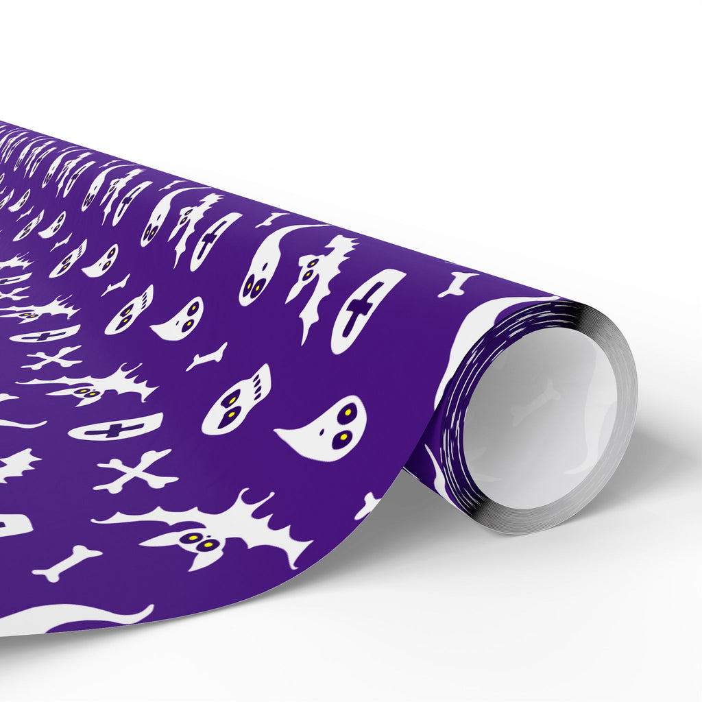 Halloween Spooky Graveyard Wrapping Paper | Holiday Gift Wrapping Paper
