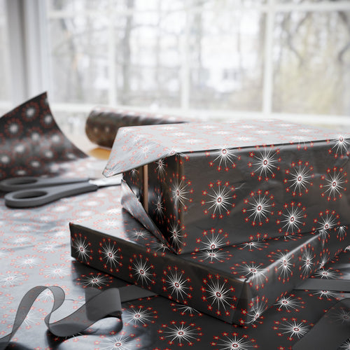 4th of July Flowering Blasts Wrapping Paper | Holiday Gift Wrapping Paper Roll