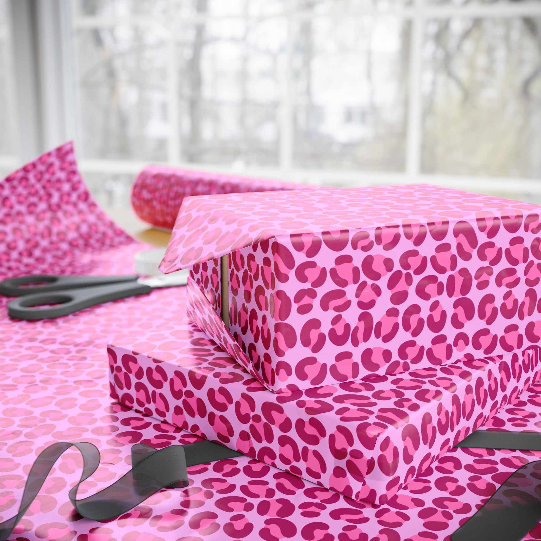 Animal Print Design 008 Leopard Skin Wrapping Paper - Holiday Gift Wrapping Paper Roll
