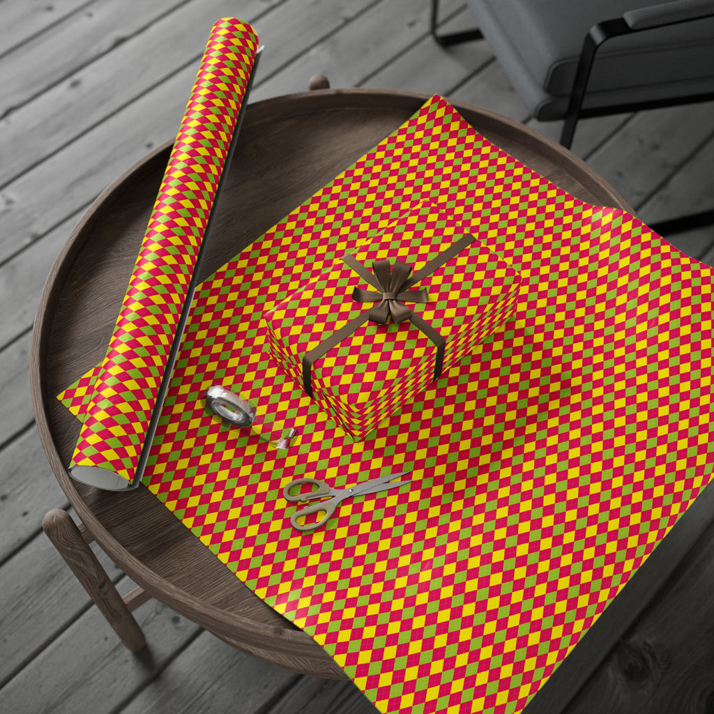 Argyle Design 026 Wrapping Paper - Holiday Gift Wrapping Paper Roll