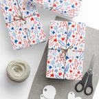 4th of July Doodles Wrapping Paper | Holiday Gift Wrapping Paper Roll