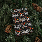 Day of the Dead Divided Marigolds Wrapping Paper | Holiday Gift Wrapping Paper Roll