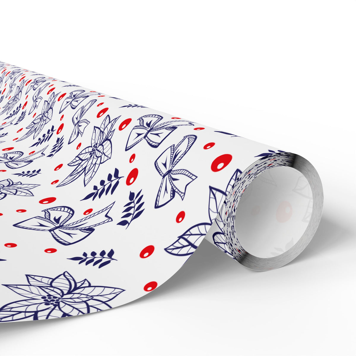 Christmas Bows and Berries Wrapping Paper | Holiday Gift Wrapping Paper