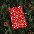 Christmas Reindeer Red Wrapping Paper | Holiday Gift Wrapping Paper Roll