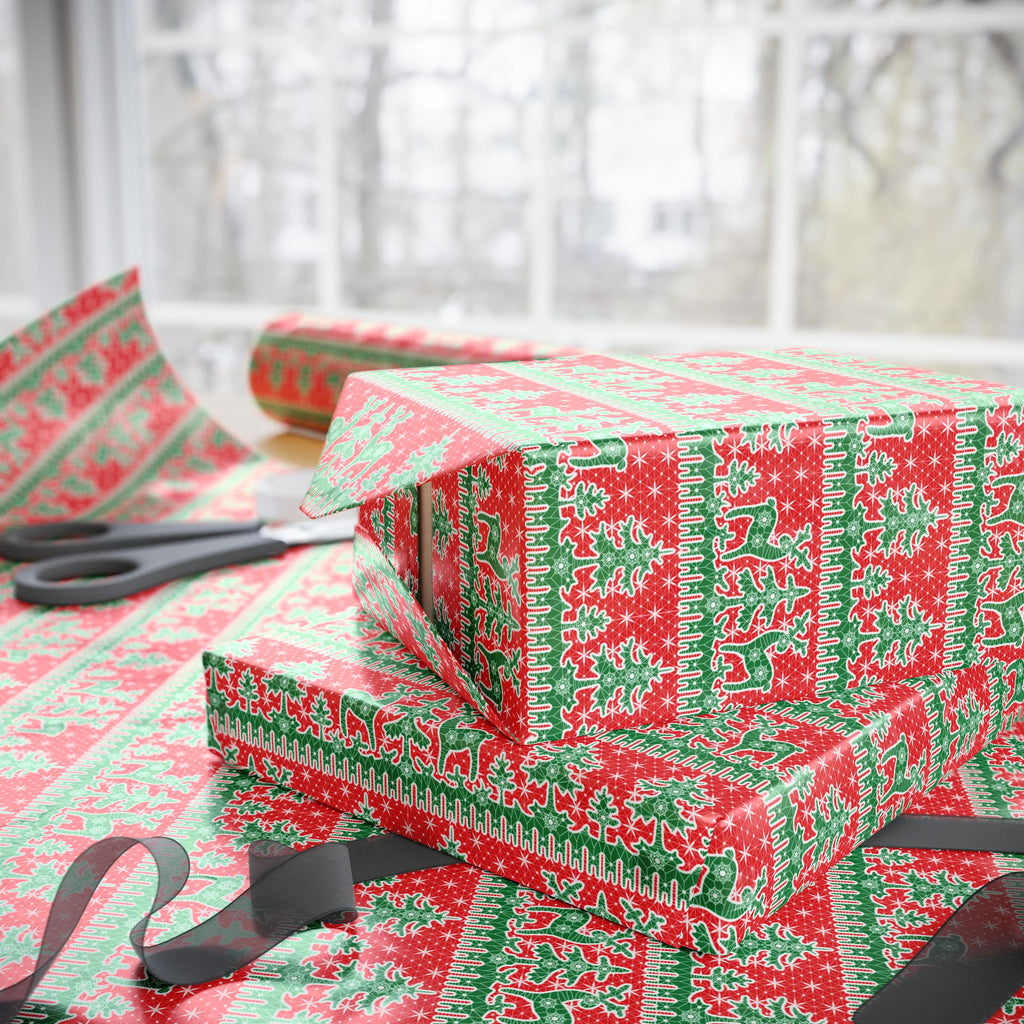 Christmas Ugly Starscape Wrapping Paper | Holiday Gift Wrapping Paper Roll