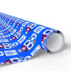Day of the Dead Flower Head Wrapping Paper | Holiday Gift Wrapping Paper Roll