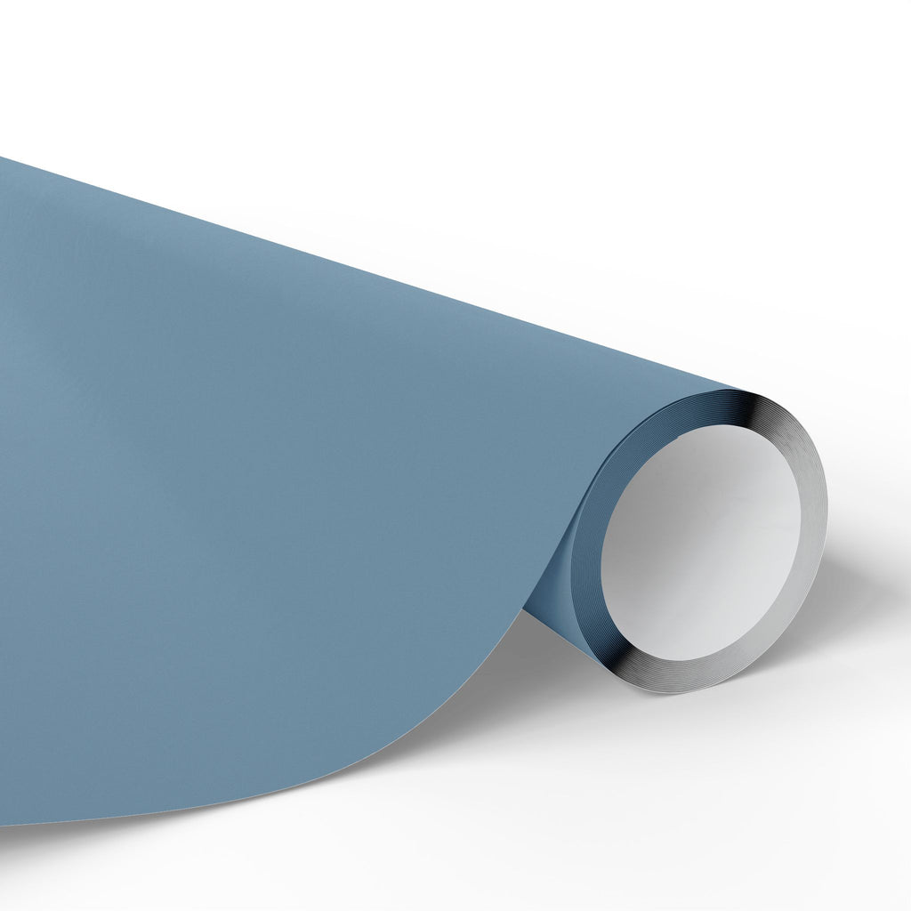 Solid Steel Blue Wrapping Paper - Holiday Gift Wrapping Paper Roll