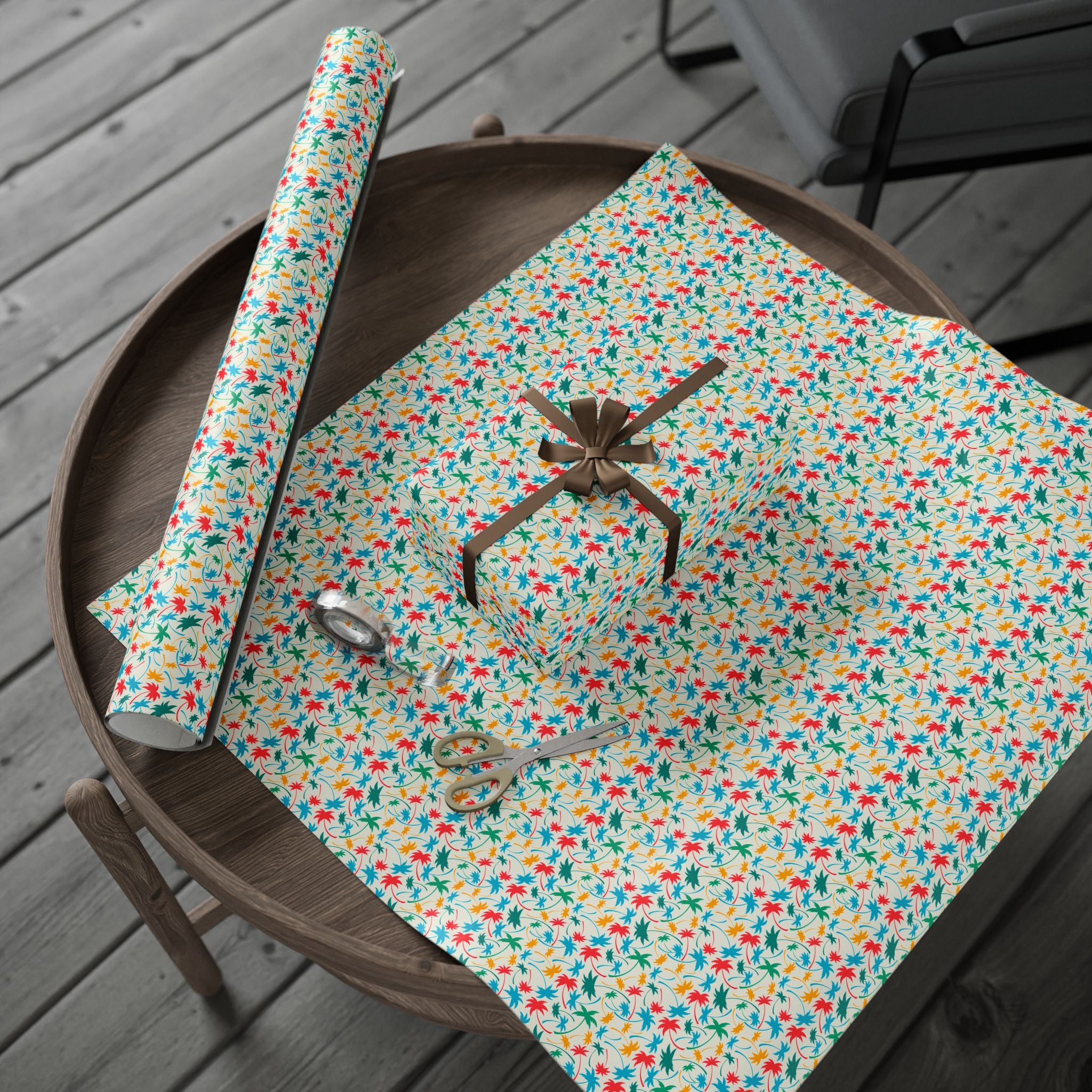 Geometric Design 007 Wrapping Paper - Holiday Gift Wrapping Paper Roll