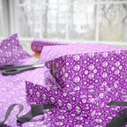 Day of the Dead Raspberry Skulls Wrapping Paper | Holiday Gift Wrapping Paper Roll