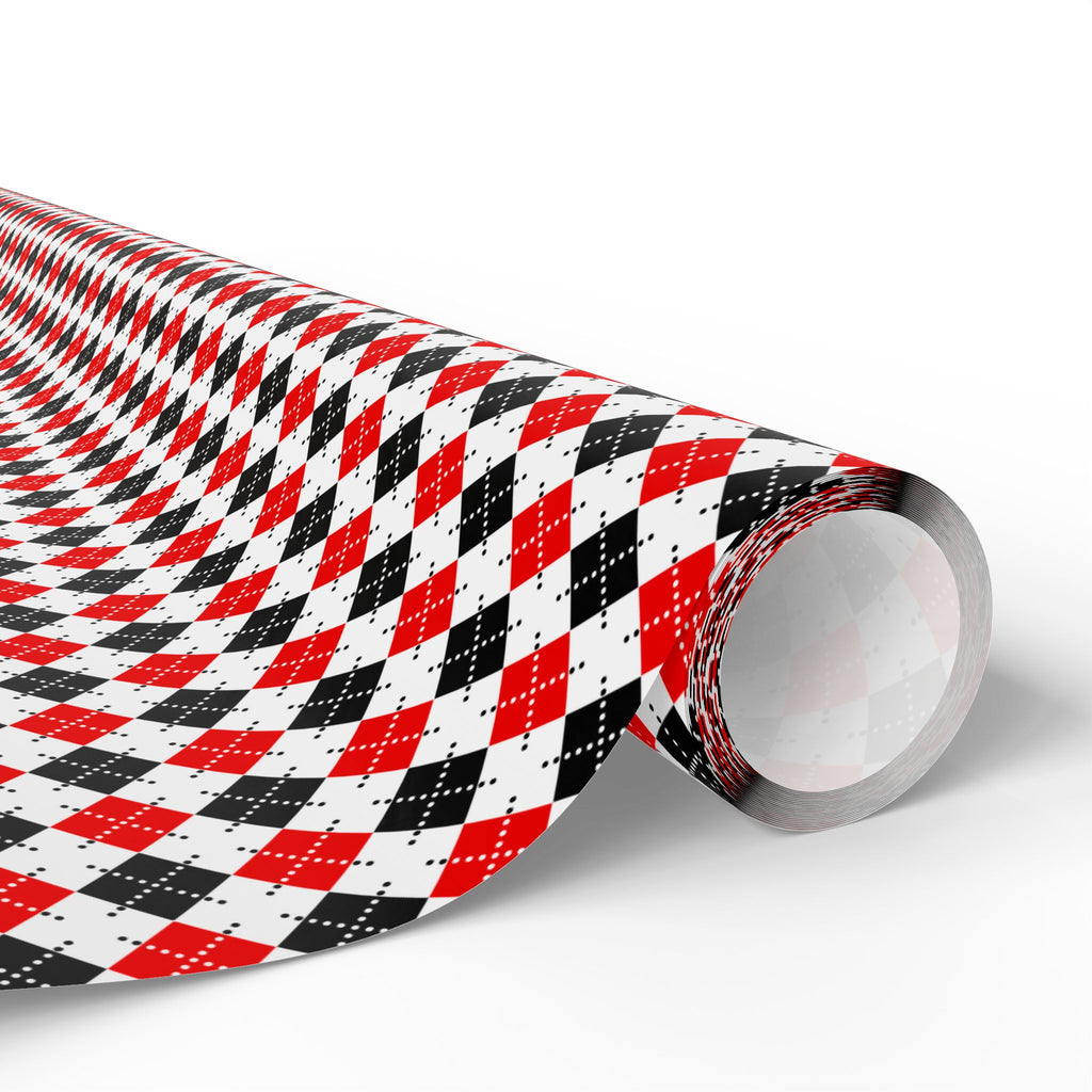 Argyle Design 024 Wrapping Paper - Holiday Gift Wrapping Paper Roll