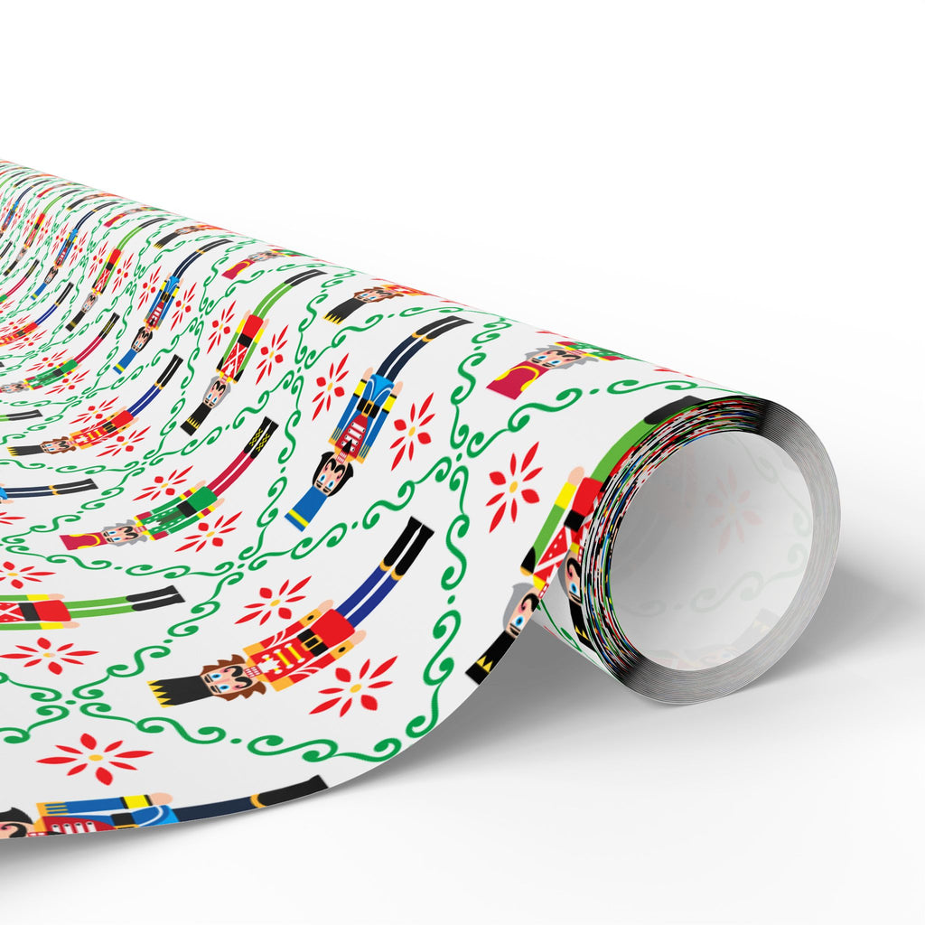 Christmas Nutcracker Parade Wrapping Paper | Holiday Gift Wrapping Paper Roll