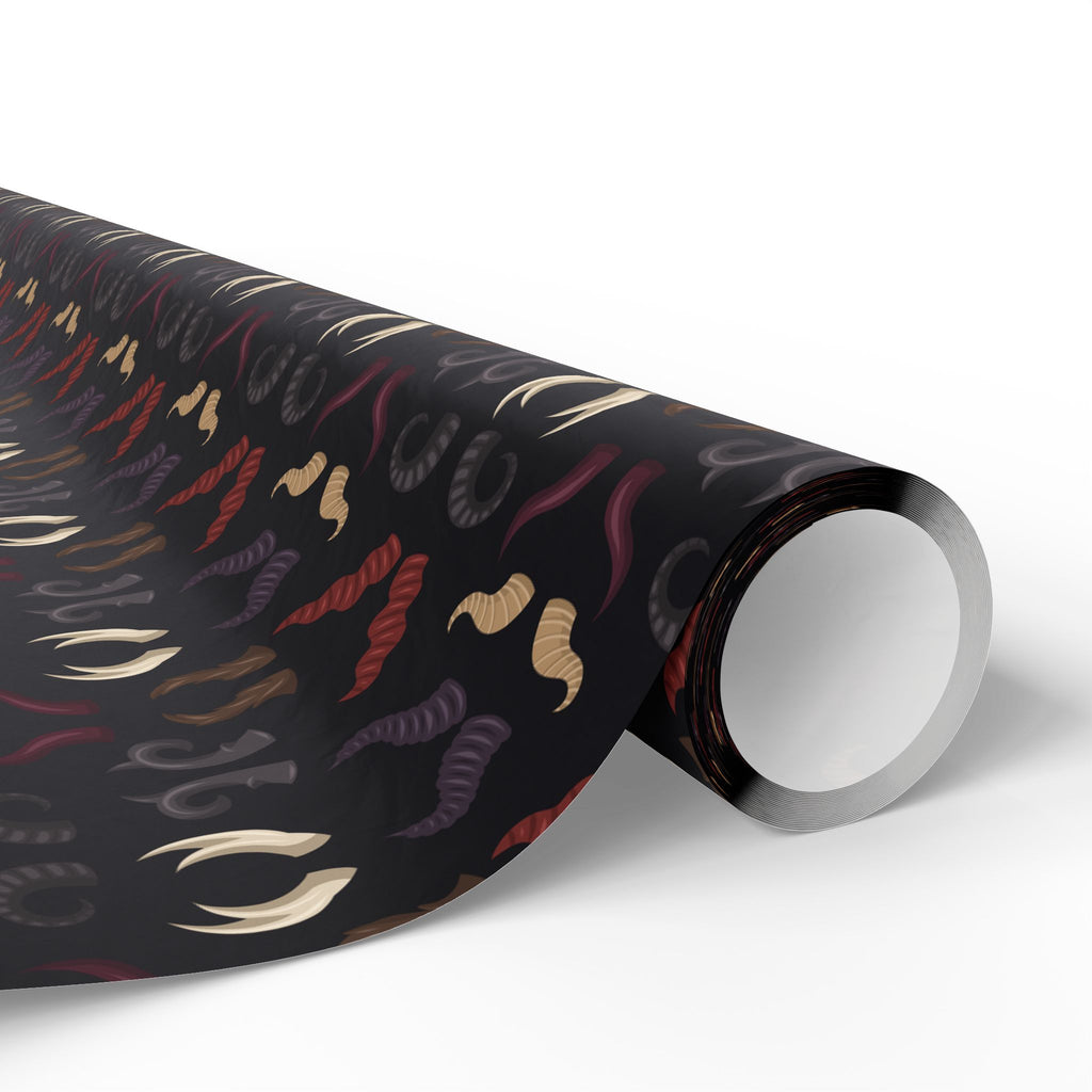 Halloween Devil Horns Wrapping Paper | Holiday Gift Wrapping Paper Roll