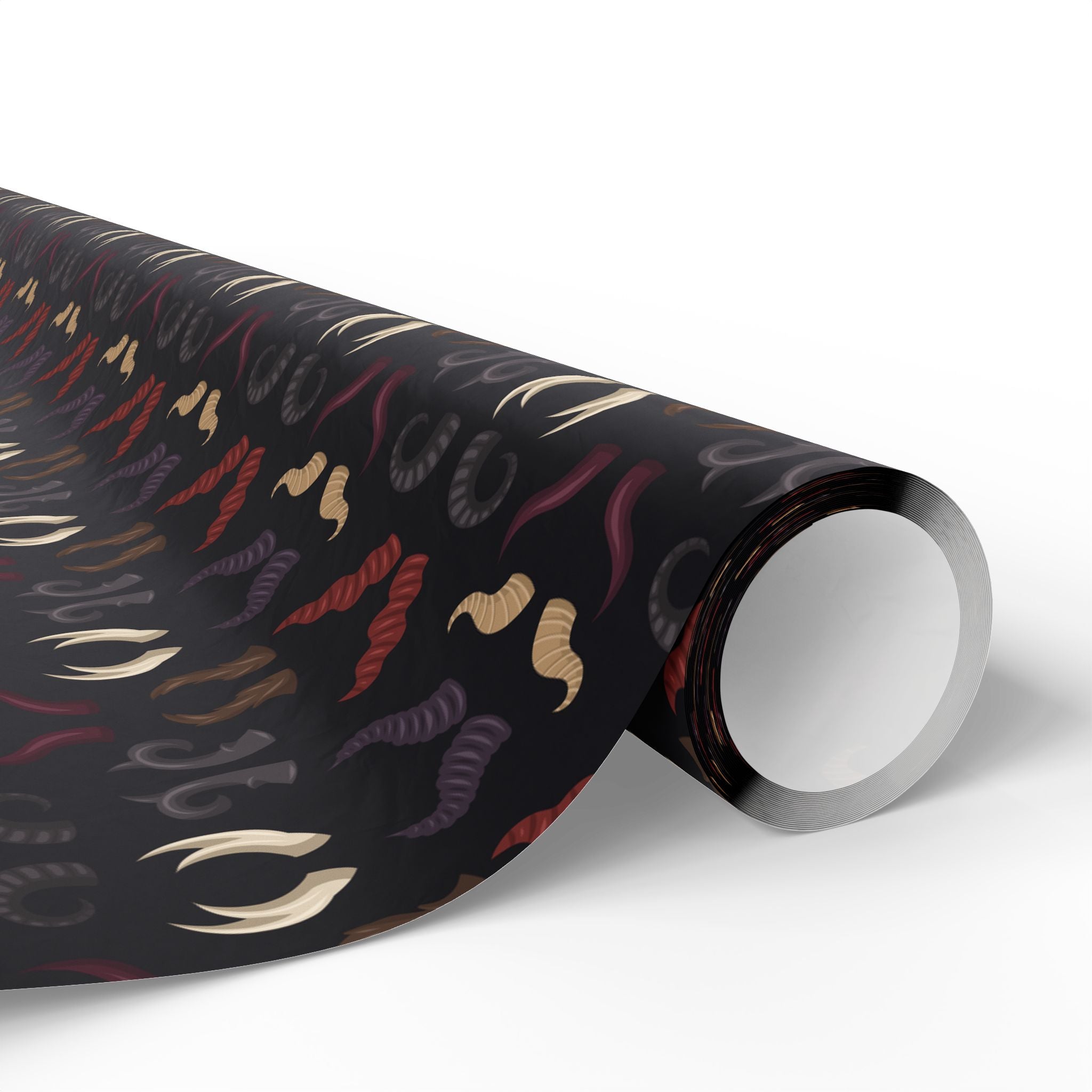 Halloween Devil Horns Wrapping Paper | Holiday Gift Wrapping Paper Roll