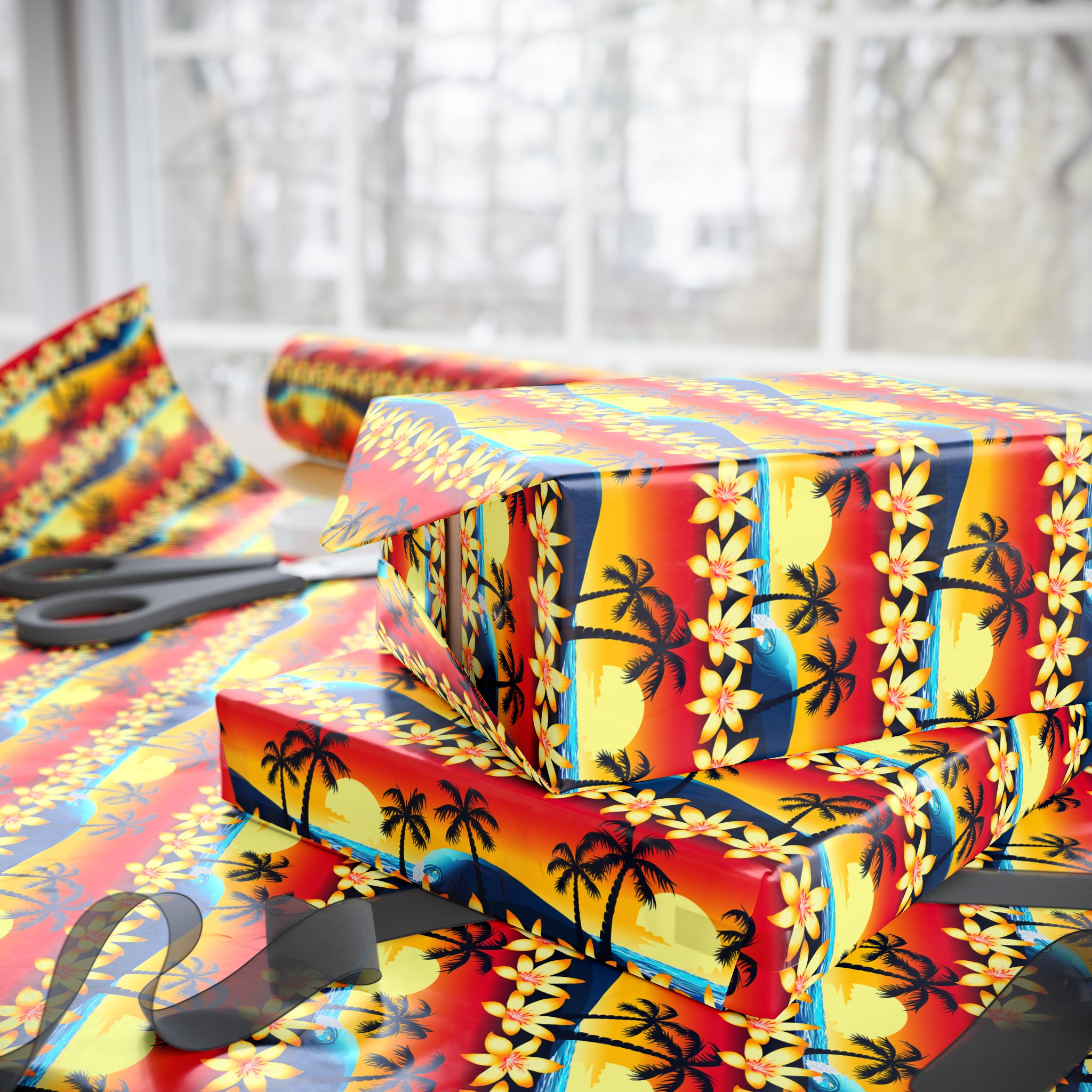 Floral Design 016 Wrapping Paper - Holiday Gift Wrapping Paper Roll