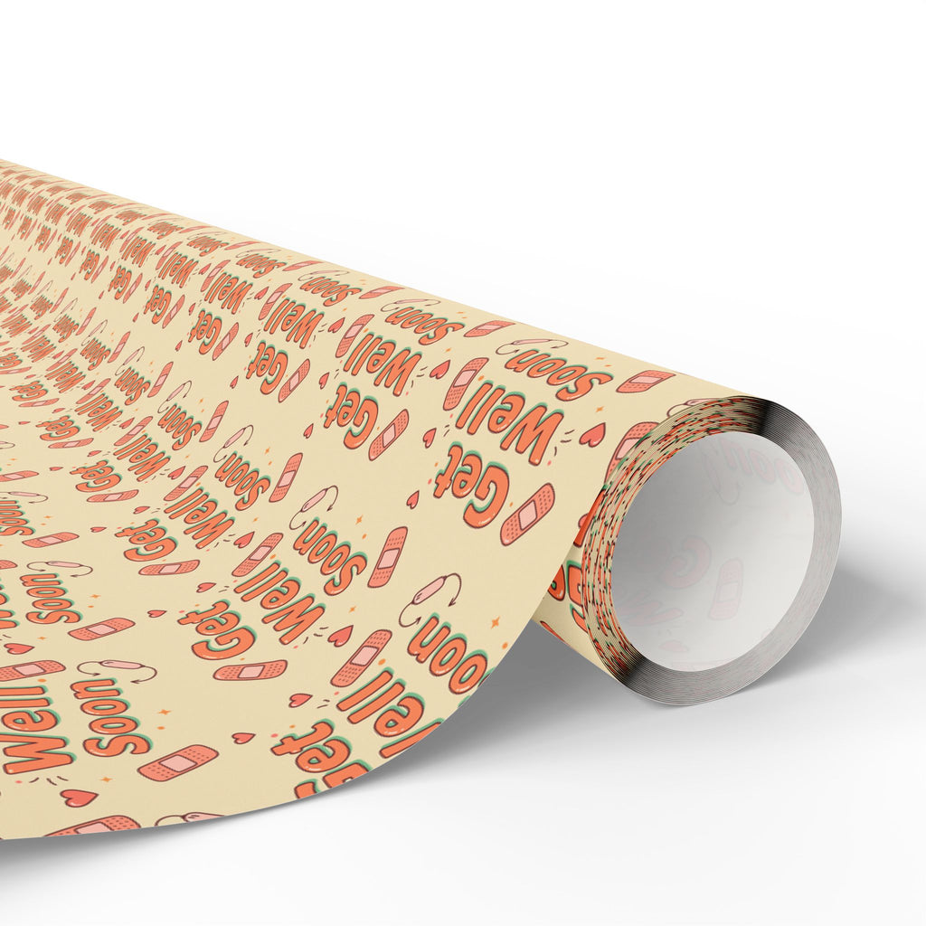 Get Well Soon Wrapping Paper Design 021 | Holiday Gift Wrapping Paper Roll
