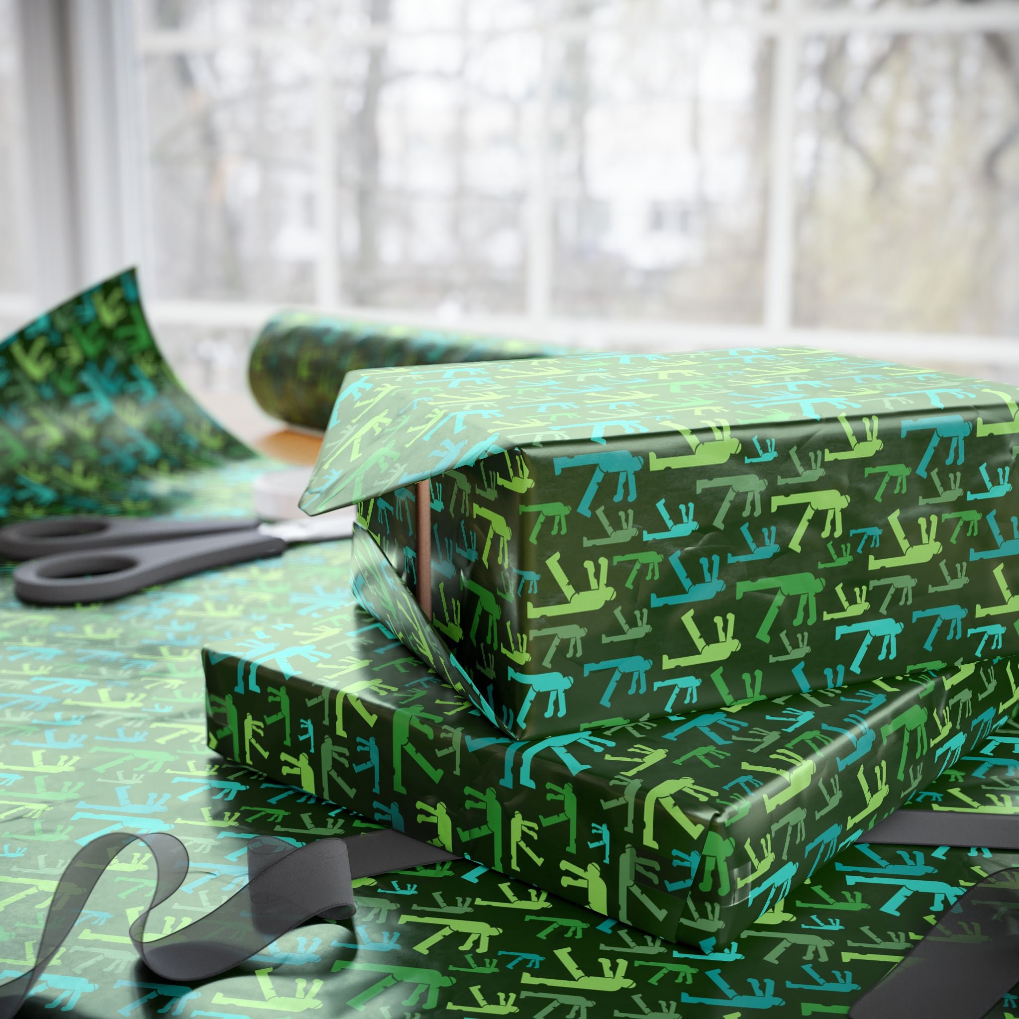 Halloween Dead Man Walking Wrapping Paper | Holiday Gift Wrapping Paper Roll