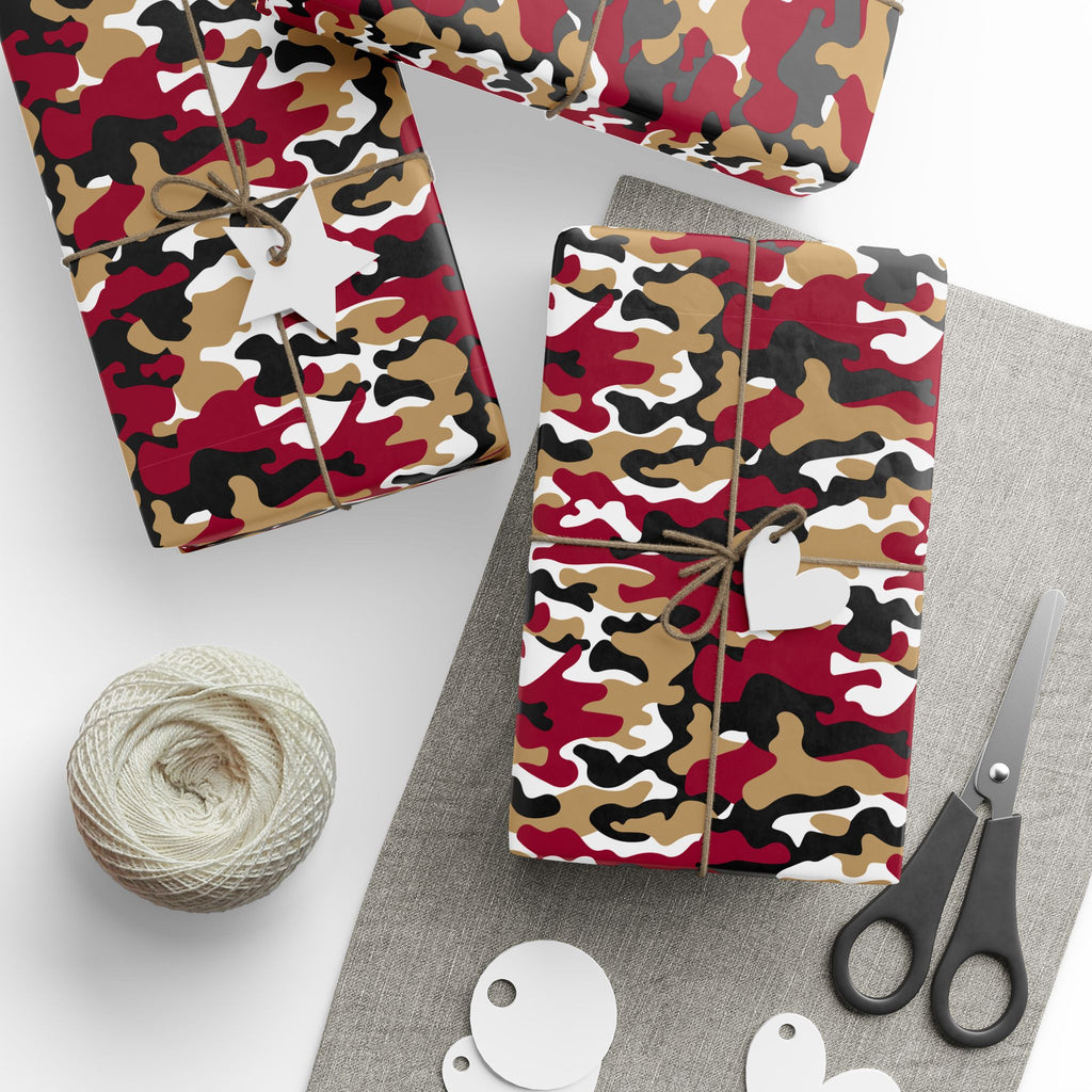 Boston College Eagles Inspired Camoflauge Wrapping Paper - Holiday Gift Wrapping Paper Roll