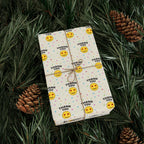 Thank You Heart Eye Emoji Wrapping Paper Design | Holiday Gift Wrapping Paper Roll
