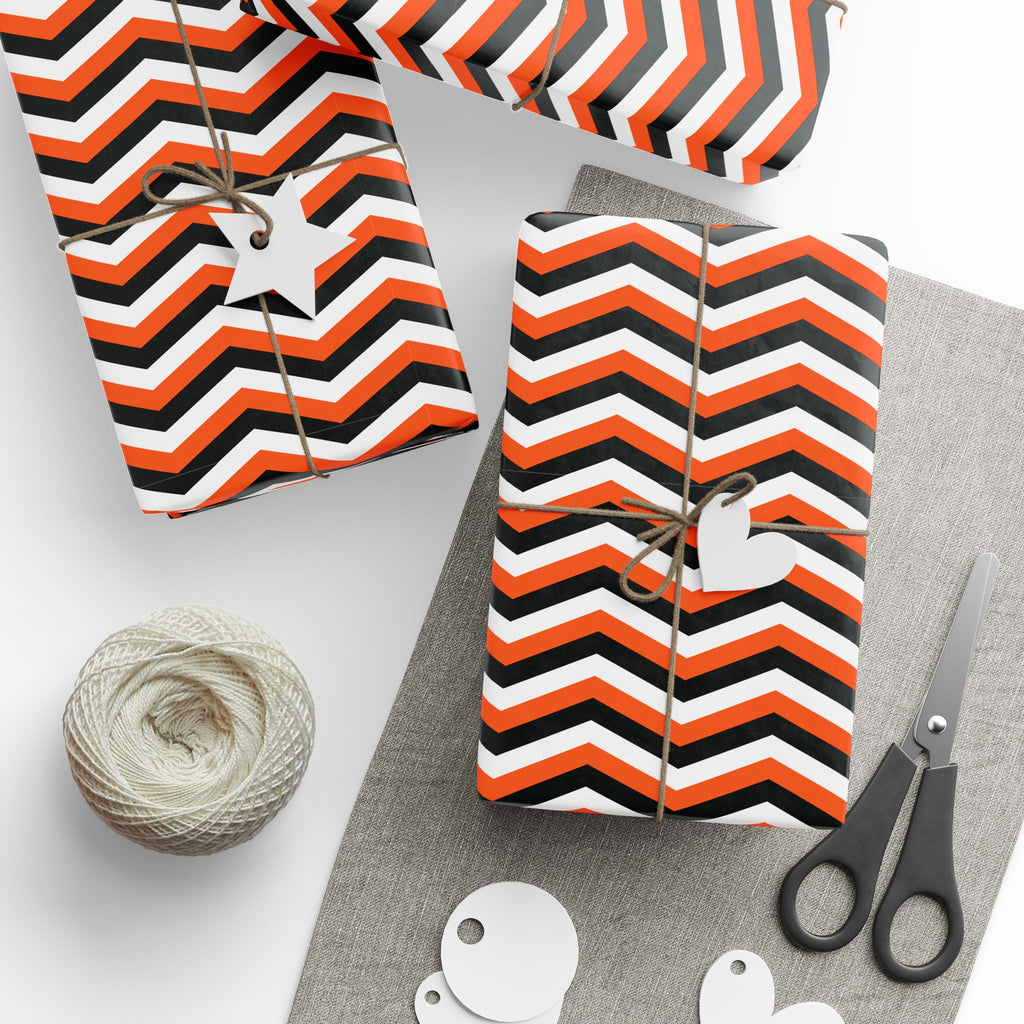 Halloween Chevron 2.0 Wrapping Paper | Holiday Gift Wrapping Paper Roll