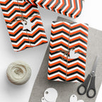 Halloween Chevron 2.0 Wrapping Paper | Holiday Gift Wrapping Paper Roll