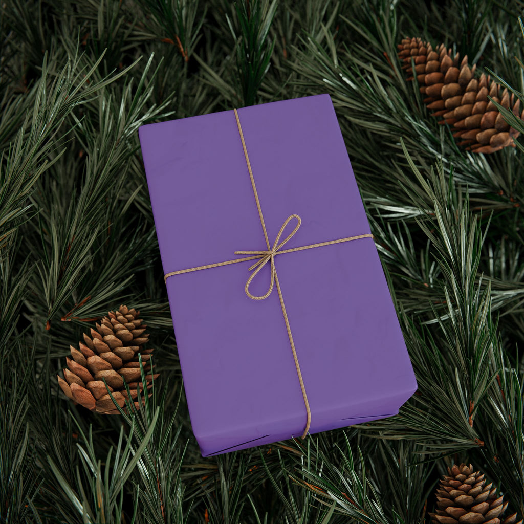 Solid Light Purple Wrapping Paper - Holiday Gift Wrapping Paper Roll