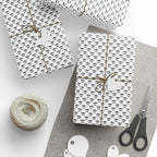 NSFW Free Mustache Rides on White Wrapping Paper - Holiday Gift Wrapping Paper Roll