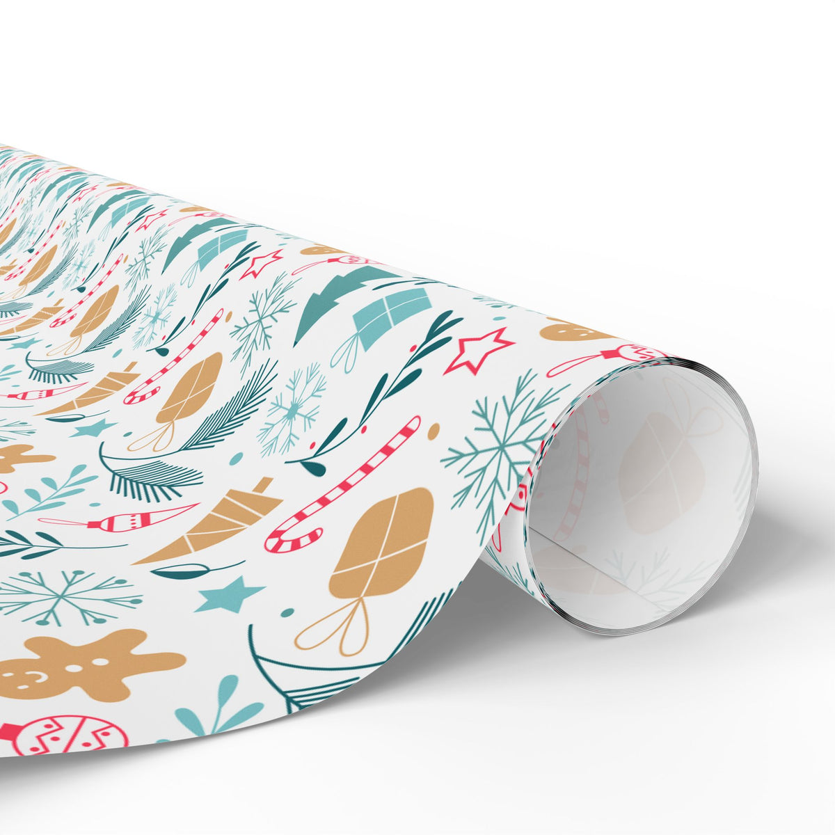 Christmas Geometric Winter Wrapping Paper | Holiday Gift Wrapping Paper Roll
