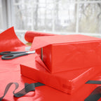 Solid Bright Red Wrapping Paper - Holiday Gift Wrapping Paper Roll
